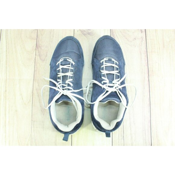 LL Bean Comfort Low Top Walking Shoes Blue Mesh Lace Up Size 11 Wide - Picture 7 of 9